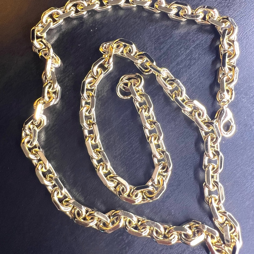 18” Anchor chain 18kt gold plated